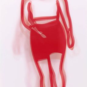 Print, Dance, Figure 3 (huge signed lenticular acrylic panel), Julian Opie