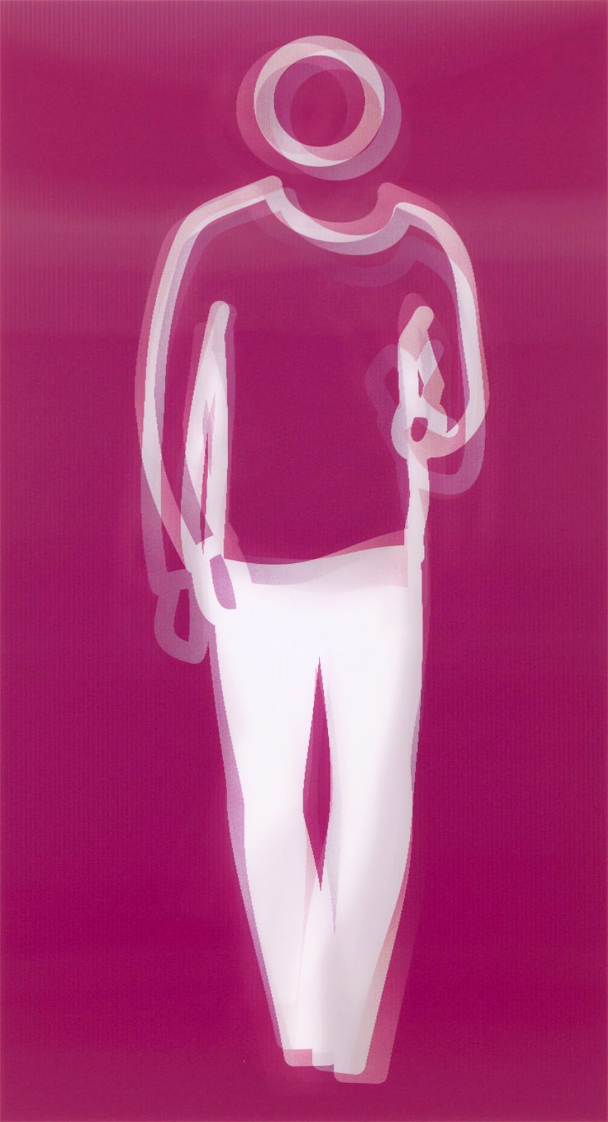 Julian Opie, Dance, Figure 4 (huge signed lenticular acrylic panel) Julian Opie, Dance, Figure 4 (huge signed lenticular acrylic panel)