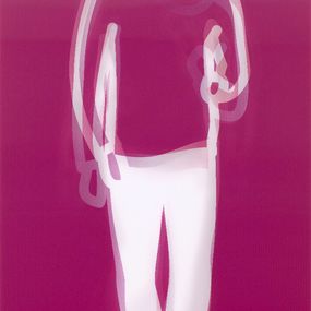Print, Dance, Figure 4 (huge signed lenticular acrylic panel), Julian Opie