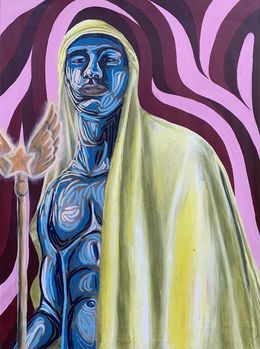 Gemälde, Know Your Scepter - 21st Century, Contemporary, Figurative Portrait, Modern, Men, Michael Mensah