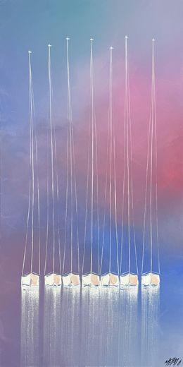 Gemälde, Les grands voiliers blancs... (Esprit Voile), Olivier Messas