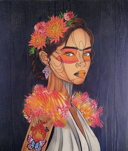 Peinture, Incandescente Frida, Caro Graffiti
