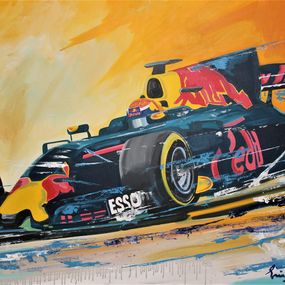 Gemälde, Max Verstappen Orange, Erik Jan Kremer