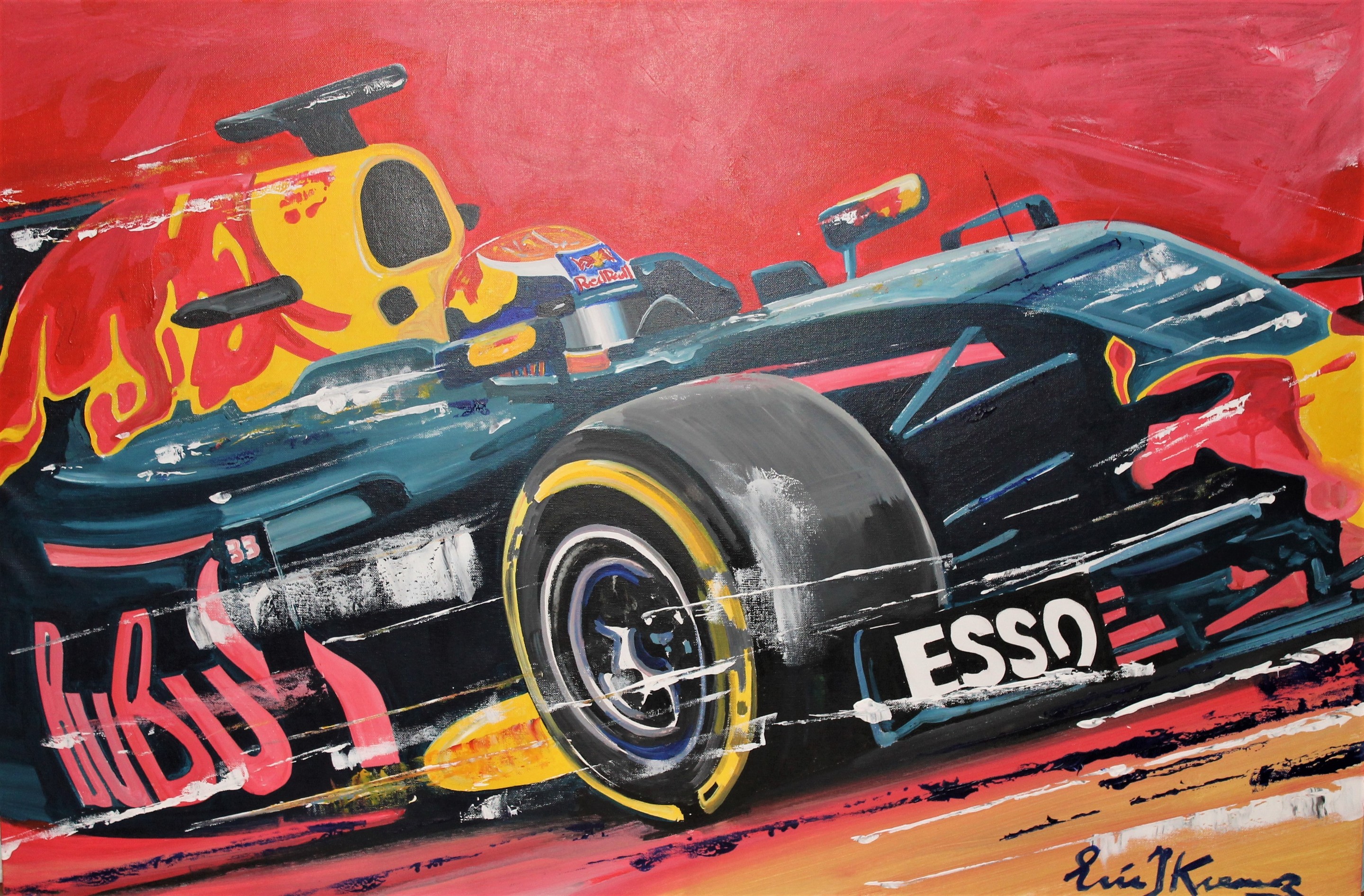 Erik Jan Kremer, Max Verstappen Actie Erik Jan Kremer, Max Verstappen Actie