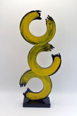 Skulpturen, Sculpture Calligraphie Jaune, VanBinh