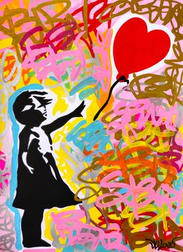 Painting, Love street (a tribute to Banksy), Dr. Love
