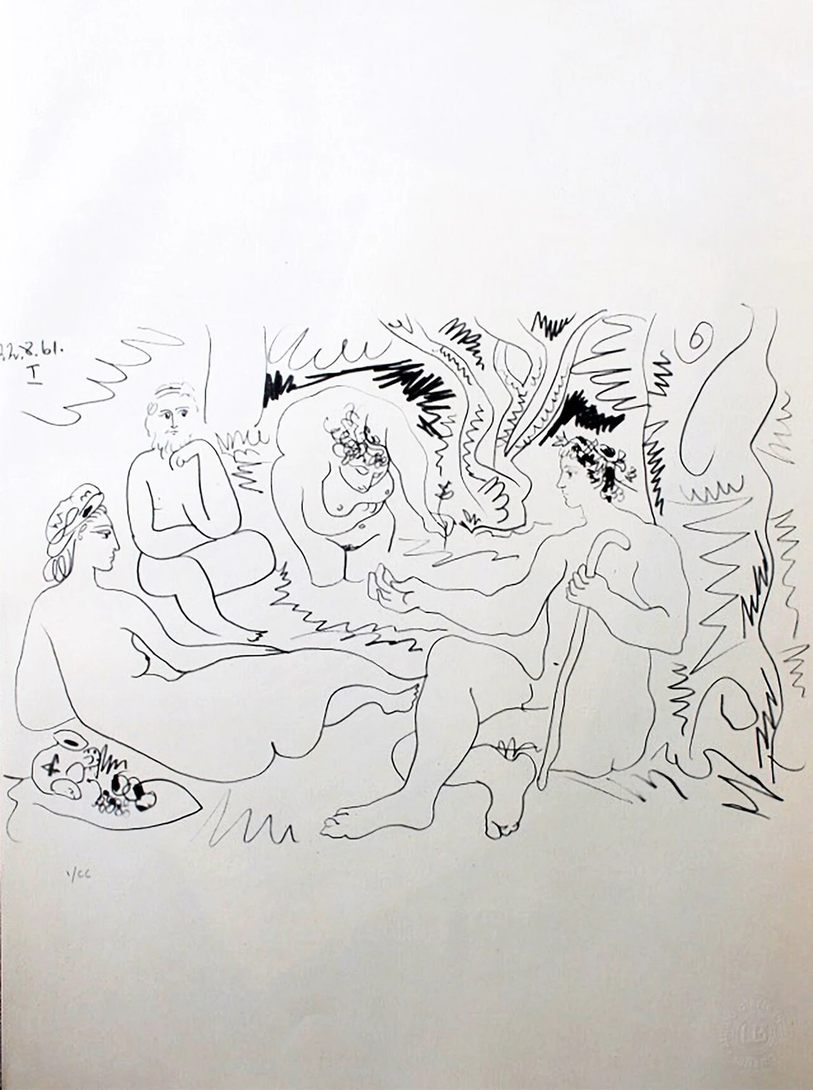 Pablo Picasso, Le déjeuner sur l'herbe Pablo Picasso, Le déjeuner sur l'herbe