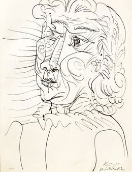 Print, Tête de femme, Pablo Picasso