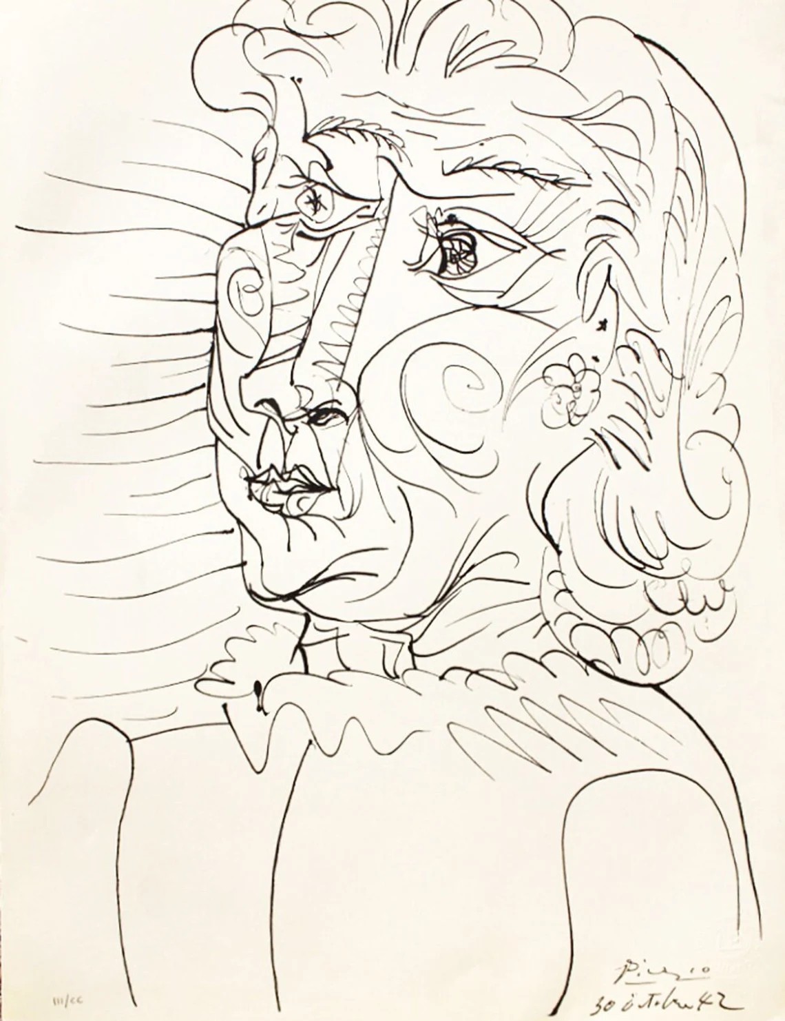 Pablo Picasso, Tête de femme Pablo Picasso, Tête de femme