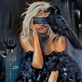 Peinture, L'ombre du présage, Nathalie Dervaux Pouliquen