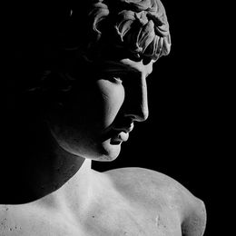 Photographie, National Archaeological Museum of Athens, portrait of Antinous, 2nd century AD, sculpture collection, marble, Marcello Grassi