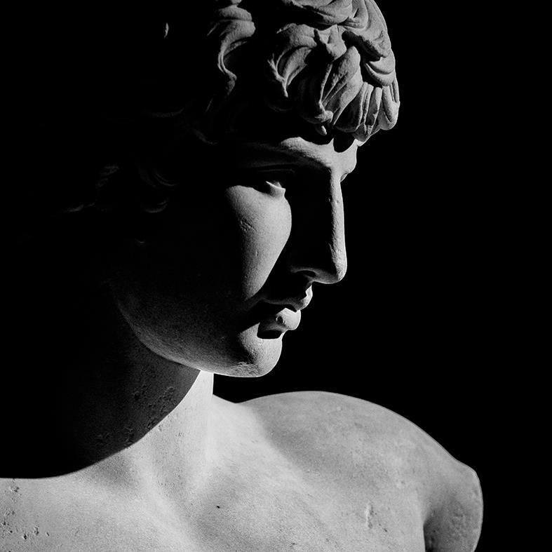 Marcello Grassi, National Archaeological Museum of Athens, portrait of Antinous, 2nd century AD, sculpture collection, marble Marcello Grassi, National Archaeological Museum of Athens, portrait of Antinous, 2nd century AD, sculpture collection, marble