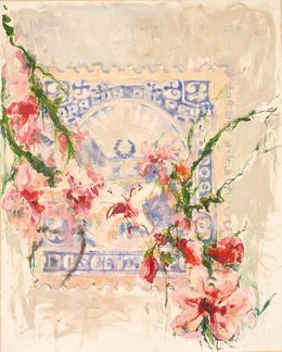 Gemälde, Cinchona officinalis / Escudo del Perú, Rocio Ponce
