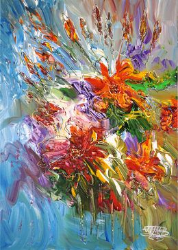 Painting, Flowery Symphony XS 3, Peter Nottrott