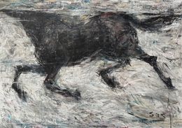 Gemälde, Running on water, Liubou Sas