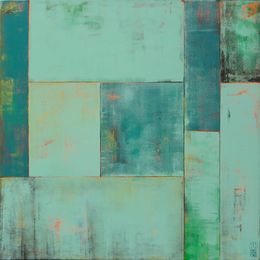 Painting, Turquoise Tiles -B, Ronald Hunter