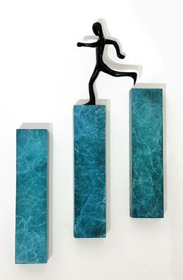 Skulpturen, À la recherche du bonheur… (bloc bleu)... (Terre d'enfants 2025), Olivier Messas