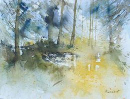 Painting, Light in the wood, Pol Ledent