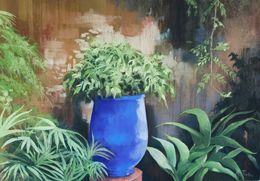 Zeichnungen, Le bleu de Majorelle, Agnès Tiollier