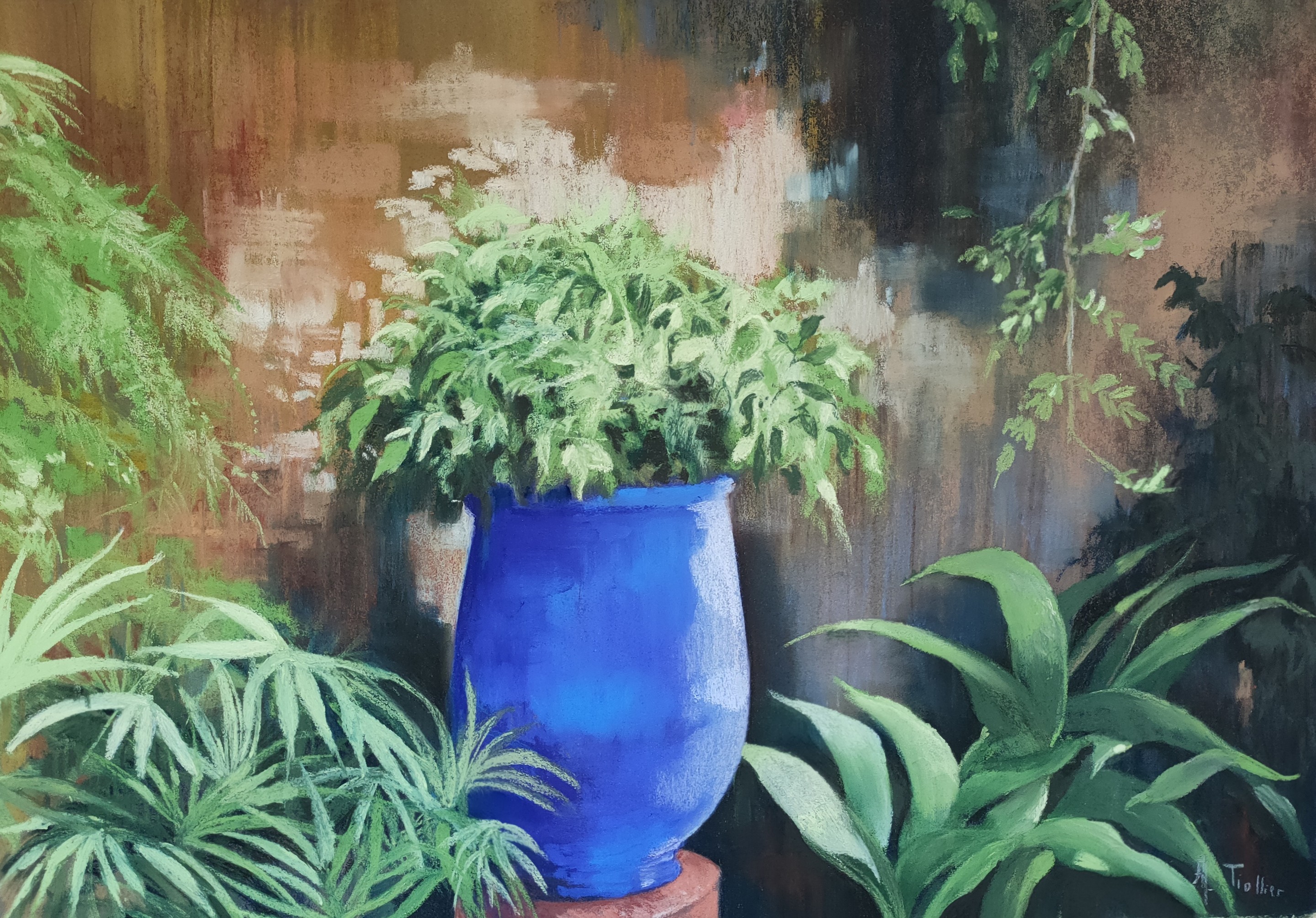 Agnès Tiollier, Le bleu de Majorelle Agnès Tiollier, Le bleu de Majorelle