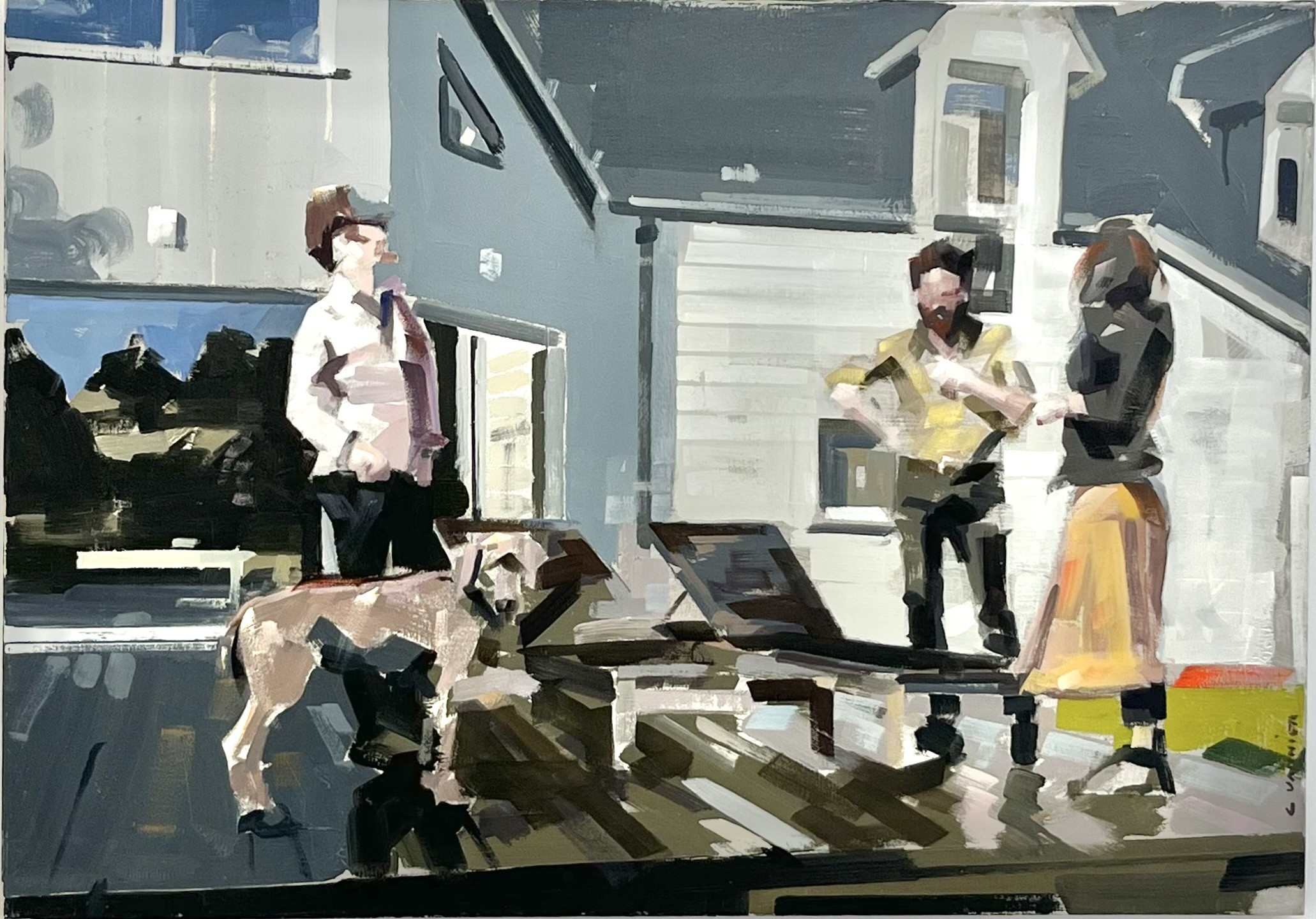Cédrick Vannier, Trois figures, un chien Cédrick Vannier, Trois figures, un chien