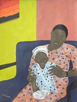 Peinture, Fathers Embrace, Olaniyi Timothy