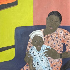 Peinture, Fathers Embrace, Olaniyi Timothy