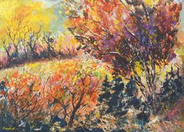 Painting, Autumn landscape, Pol Ledent