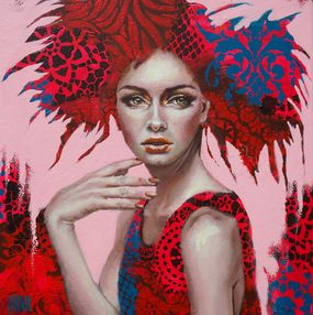 Peinture, Pivoine, Sylvie Julkowski-Egard