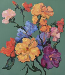 Gemälde, Flowers #7, Liubou Sas