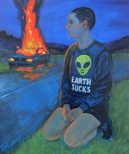 Gemälde, Earth sux, Chloé Kaemmerer