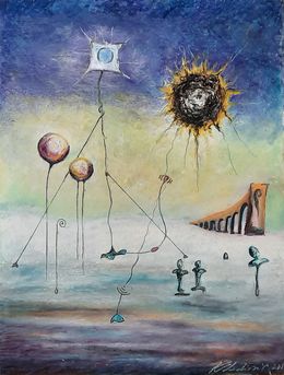 Painting, Marconi station. Transmission, Vladimir Kolosov