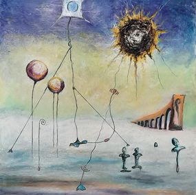 Painting, Marconi station. Transmission, Vladimir Kolosov