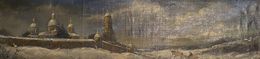 Pintura, Winter Landscape and Monastery, Oleg Litvinov