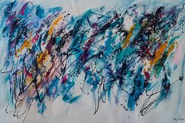 Gemälde, Bleu intense, Âme Sauvage
