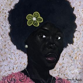 Peinture, Afro Lady, Akingbade Mayowa