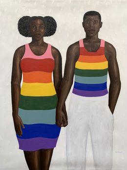 Gemälde, Just Hold My Hands, Elijah Olanase
