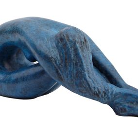 Skulpturen, Petite Priscaela Patine bleue, Christian Candelier