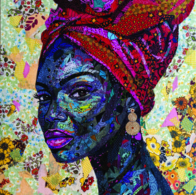 Painting, Pillar of Strength 3, Agwunwa Theophilus