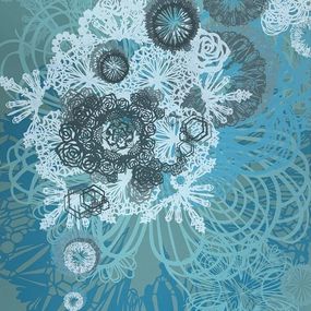 Print, Snow Blossoms, Swoon