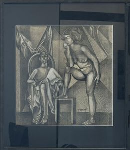 Zeichnungen, Couple, Chantal Lanvin