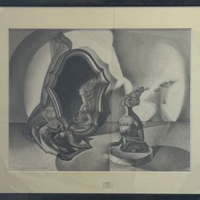 Zeichnungen, Coquette au miroir, Chantal Lanvin