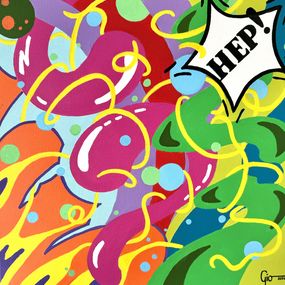 Gemälde, Help, Gino Bonnaud