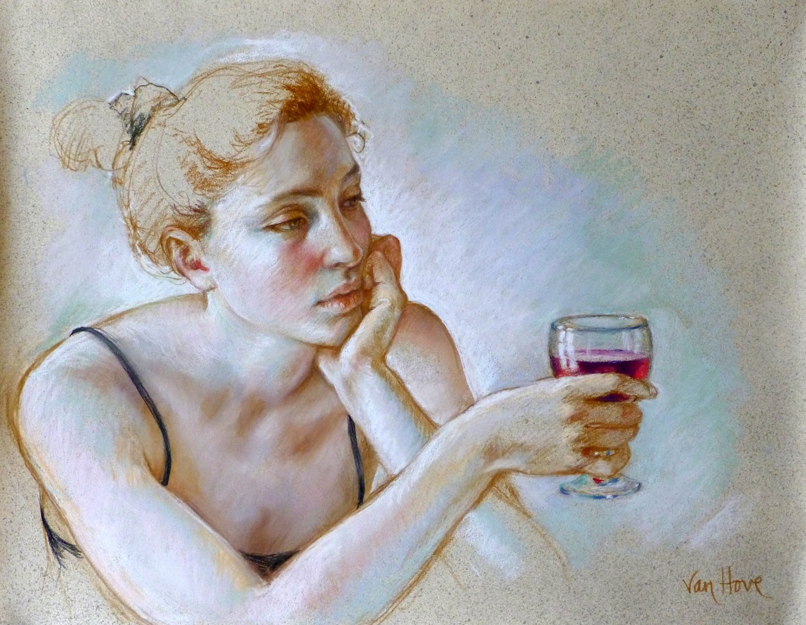 Francine Van Hove, Hannah au verre de vin Francine Van Hove, Hannah au verre de vin
