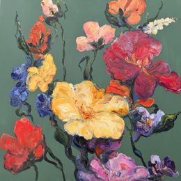 Gemälde, Flowers #8, Liubou Sas