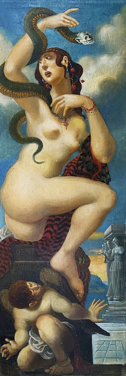 Pittura, Naked Girl with a Snake, Oleg Litvinov
