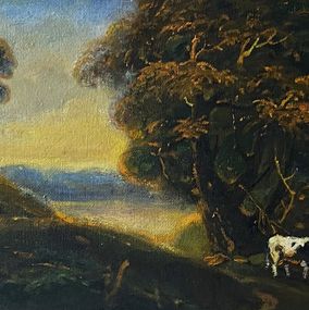 Painting, Evening, Herd, Oleg Litvinov