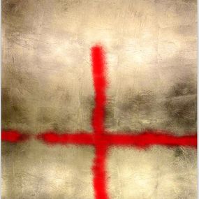 Print, Two Lines (Faith) - Gold, Stefan Brüggemann