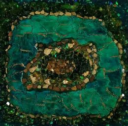 Gemälde, Le Lagon vert, Joëlle Darmon