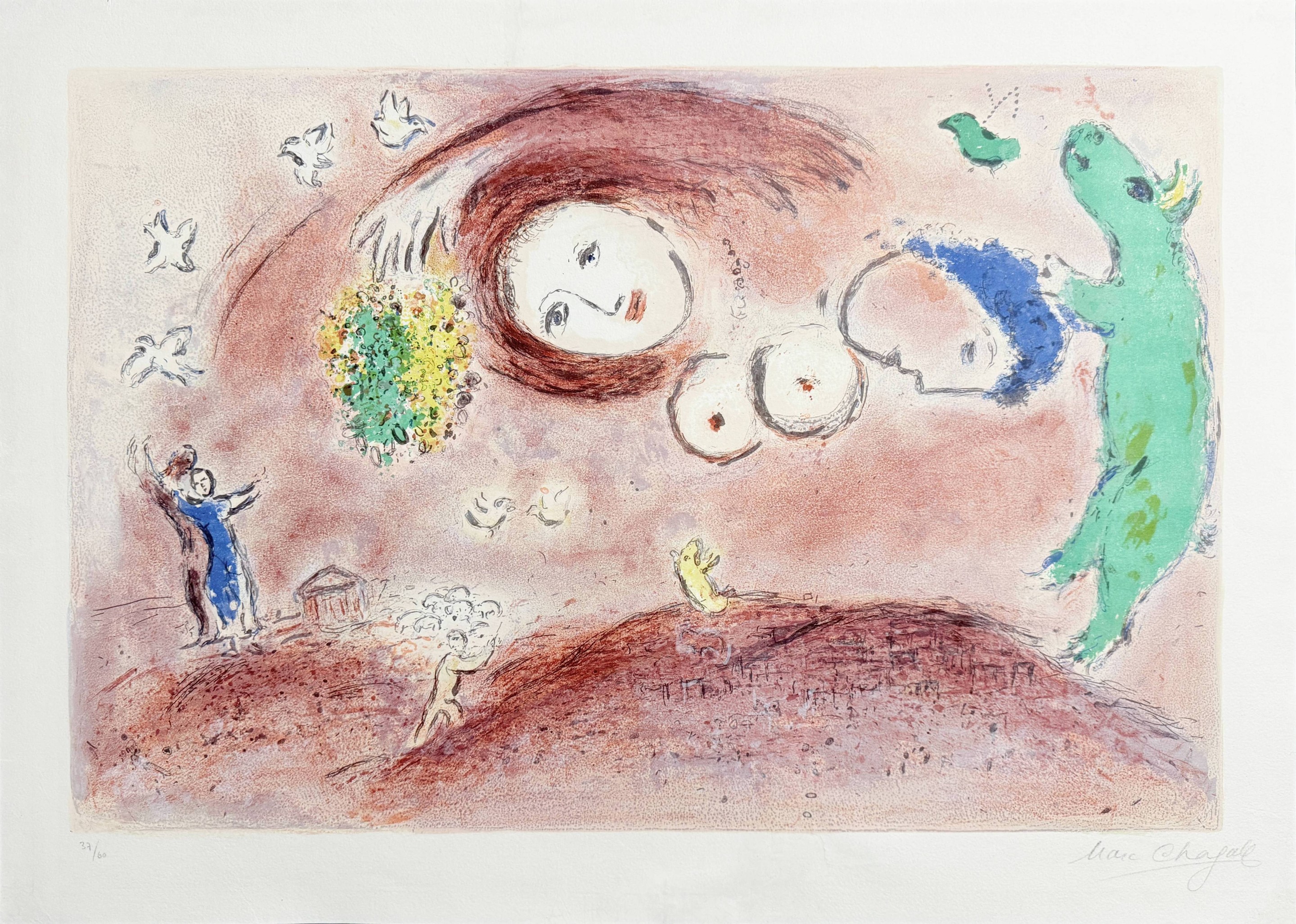 Marc Chagall, Springtime in the Meadow, from Daphnis and Chloe Marc Chagall, Springtime in the Meadow, from Daphnis and Chloe